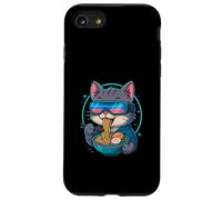 Ramen Fideos Gato Japón Kawaii Retro Gatos Manga Anime Carcasa para iPhone SE (2020) / 7 / 8