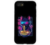 Ramen Fideos Gato Japón Kawaii Retro Gatos Manga Anime Carcasa para iPhone SE (2020) / 7 / 8