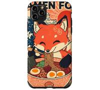 Ramen Fox Cute Japanese Noodle Lover Retro Anime Kawaii Ezo Carcasa para iPhone 11 Pro MAX