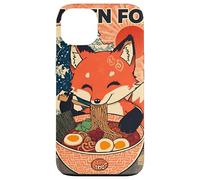 Ramen Fox Cute Japanese Noodle Lover Retro Anime Kawaii Ezo Carcasa para iPhone 13