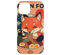 Ramen Fox Cute Japanese Noodle Lover Retro Anime Kawaii Ezo Carcasa para iPhone 14