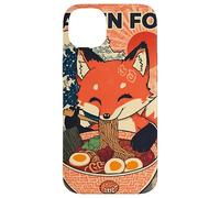 Ramen Fox Cute Japanese Noodle Lover Retro Anime Kawaii Ezo Carcasa para iPhone 14 Plus