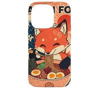 Ramen Fox Cute Japanese Noodle Lover Retro Anime Kawaii Ezo Carcasa para iPhone 14 Pro