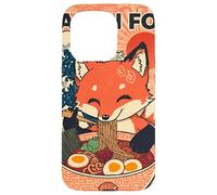 Ramen Fox Cute Japanese Noodle Lover Retro Anime Kawaii Ezo Carcasa para iPhone 15 Pro
