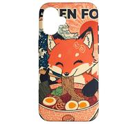 Ramen Fox Cute Japanese Noodle Lover Retro Anime Kawaii Ezo Carcasa para iPhone 16