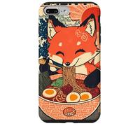 Ramen Fox Cute Japanese Noodle Lover Retro Anime Kawaii Ezo Carcasa para iPhone 7 Plus/8 Plus