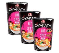 Ramen instantáneo picante estilo tantanmen en vaso 63 g Pack 3 sopas de fideos japonesas listas en 3 min