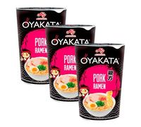 Ramen instantáneo sabor cerdo en vaso 62 g Pack 3 unidades Sopa de fideos estilo japonés lista en 3 minutos para oficina viajes y despensa