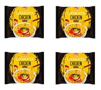Ramen instantáneo sabor pollo suave no picante Oyakata 83 g Pack 4 bolsas Pasta japonesa lista en 3 minutos para comida rápida
