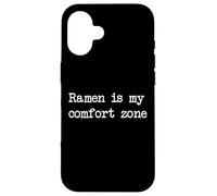 Ramen is my comfort zone Funny Ramen Minimalista Escritura Carcasa para iPhone 16