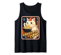 Ramen Japón Japonés Kawaii Anime Amantes de los Gatos Camiseta sin Mangas