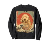 Ramen japonés Golden Doodle Dog Goldendoodle Dog Goldendoodle Sudadera