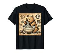 Ramen japonés para amantes de los fideos con arte rupestre Camiseta