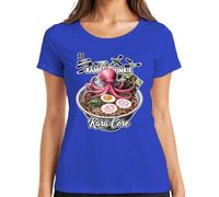 Ramen Junkie Kara Core Pulpo Tentáculo Japón - Camiseta para mujer, azul, XL