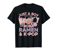 Ramen K-Pop Solo un Chico Que ama a Boba Ramen K Pop Boy Camiseta