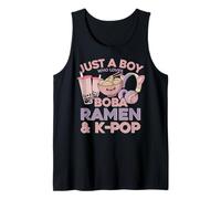 Ramen K-Pop Solo un Chico Que ama a Boba Ramen K Pop Boy Camiseta sin Mangas