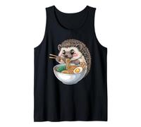 Ramen Kawaii Erizo Lindo Fideos Japoneses Foodie Camiseta sin Mangas