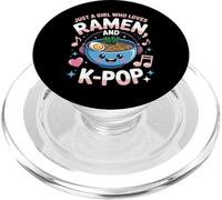 Ramen KPOP Solo Una Chica Que Ama Ramen Y K-Pop Pop Chica PopSockets PopGrip para MagSafe