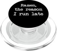 Ramen la razón por la que llego tarde Funny Ramen Minimalista PopSockets PopGrip para MagSafe