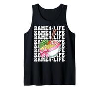 Ramen Life - Arco de Coqueta para Almuerzo instantáneo con Fideos japoneses Camiseta sin Mangas