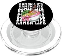 Ramen Life - Arco de Coqueta para Almuerzo instantáneo con Fideos japoneses PopSockets PopGrip para MagSafe