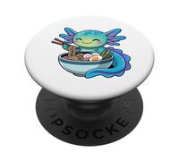 Ramen Noodle Japanese Anime Manga Kawaii Turtles Axolotl PopSockets PopGrip Adhesivo