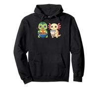 Ramen Noodle Japanese Anime Manga Kawaii Turtles Axolotl Sudadera con Capucha