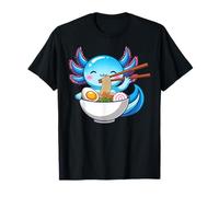 Ramen Noodle Japanese Anime Manga Ramen Kawaii Axolotl Camiseta