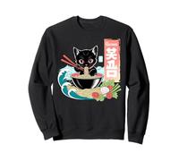 Ramen Noodle Japanese Anime Manga Ramen Kawaii Cat Sudadera