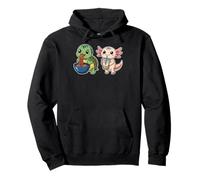 Ramen Noodle Japanese Kawaii Boba Bubble Tea Turtles Axolotl Sudadera con Capucha