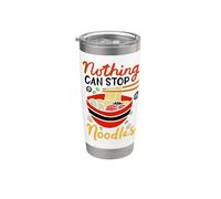 Ramen Noodles Nothing Can Stop Noodles Japan Spaghetti Pasta Vaso térmico de acero inoxidable de doble pared