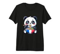 Ramen Panda Bear France Love Fideos Bowl Food French Camiseta Premium