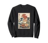 Ramen Shiba Inu Dog Japón Ukiyo-e Style Great Wave Art Sudadera