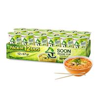 Ramen Verdura Nongshin, Fideos Instantáneos Nong Shim Shin Ramyun, Instant Noodle Ramen Corea, Original Coreano, Agrega agua caliente y cocina por 5 minutos, Contiene 12 unidades de 67 g