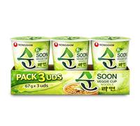 Ramen Verdura Nongshin, Fideos Instantáneos Nong Shim Shin Ramyun, Instant Noodle Ramen Corea, Original Coreano, Agrega agua caliente y cocina por 5 minutos, Contiene 3 unidades de 67 g