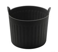 Ramequines de silicona para hornear freidora de aire, tazas antiadherentes de grado alimenticio para horno, vaporizador de microondas, resistente al calor hasta 220 °C, apto para lavavajillas (negro)