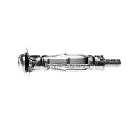 Ramfix - Taco de expansión con tornillo, 5 mm x 50 mm, color plateado, caja de 100