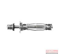 Ramfix - Tobillera de expansión con pasador de tornillo, 5 x 37 mm, color plateado, caja de 100 unidades