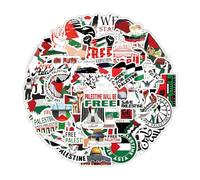 RAMGLYO 100 Piezas Pegatinas Palestina para Parachoques, Botella de Agua, Guitarra, Scrapbooking, Monopatín, Bicicleta