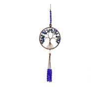 RAMGLYO Árbol de la Vida, Colgante para Espejo Retrovisor de Coche, 7 Piedras de Chakra, Cristal Curativo, Decoración Interior del Coche, Reiki, Buena Suerte, Meditación, Adorno para Ventana (C)