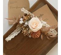 Ramillete de muñeca for ojal, flores for ojales de boda, 1 pieza, ramo de flores artificiales for boda, celebración empresarial, apertura, ramillete for invitados, flor for entregar en champán(Handed