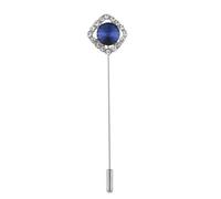 Ramillete unisex de cristal con diseño de cierre seguro, broche ligero en el pecho para trajes, chaquetas, eventos, cierre seguro, joyería de moda, talla única, como se describe