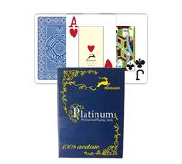 Ramino Acetato 2 Jumbo Índice Baraja De Cartas Plásticas Modiano Italia Nueva