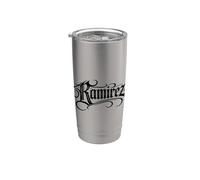 Ramirez Apellido Familia Orgullo Patrimonio Apellido Latino Love Vaso térmico de acero inoxidable de doble pared