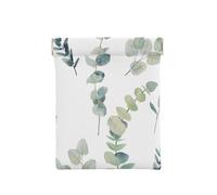 Ramita Verde Natural Blanca Impresa, Squeeze Top Wallet Bolsa de Almacenamiento para Mujer Monedero pequeño Bolsa de Cambio