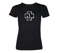 Rammstein Camisa de Mujer Frauenshirt Logo Glow, S, Productos Oficiales de la Banda