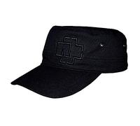 Rammstein Gorra Militar Negro Army Cap Schwarz, productos oficiales de la banda