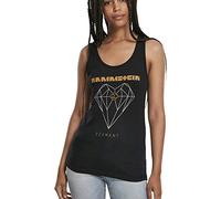 Rammstein Ladies Diamant Tanktop Camiseta sin Mangas, Negro (Black 00007), Medium para Mujer