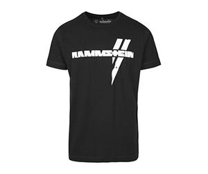 Rammstein Weiße Balken Tee, Camiseta Hombre, Negro, L