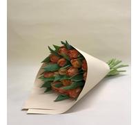 Ramo 20 Tulipanes Naturales Naranja para Regalar. PORTES GRATIS